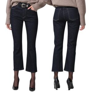 Citizens of Humanity Isola Cropped Boot Jeans Size 23 Solace Indigo Wash NWT NEW